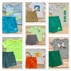 Nike & Under Armour Kids' T-Shirt and Short Sets Pick 4 Size 12M NWT